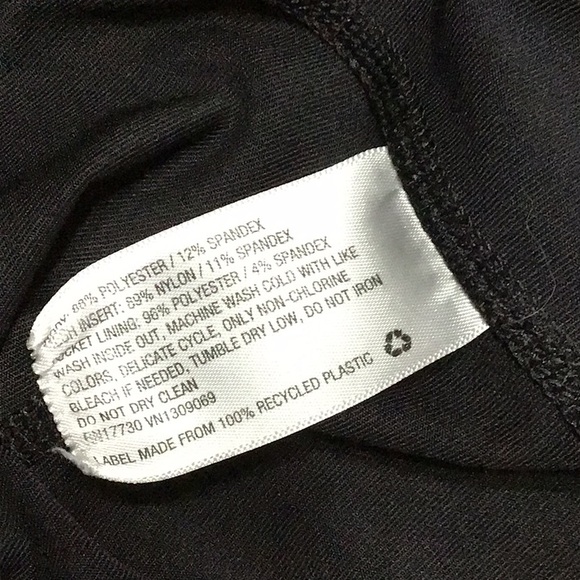 Joylab Black Glitter Mesh Leggings Size Large - Picture 4 of 6